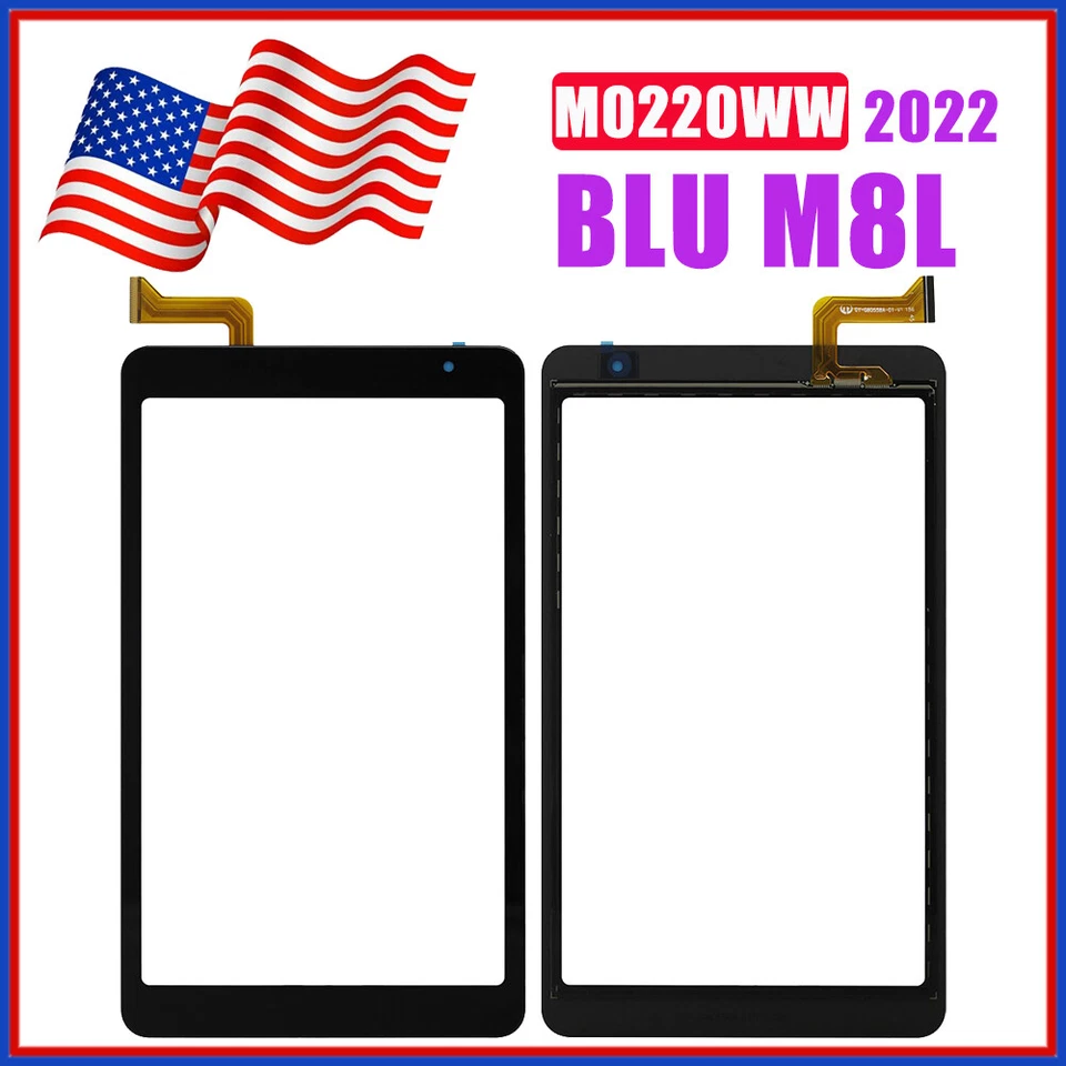 NUEVO 8" Pantalla Táctil Digitalizador Cristal Repuesto Para BLU M8L 2021 2022 / M8L Plus Foto 1 de 1