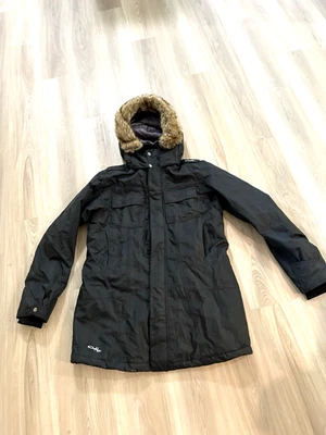 Chaqueta de esquí Oakley Road Fuel 3 totalmente aislada con capucha de piel desmontable para hombre XL Foto 1 de 4