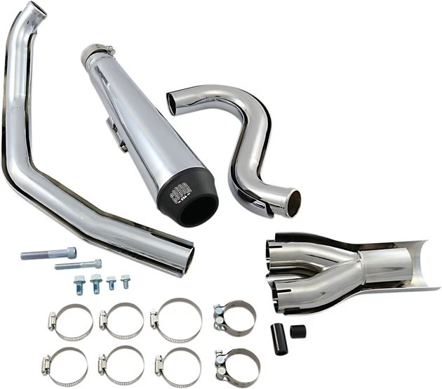 Cobra El Diablo 4" 2-into-1 Full Exhaust System Chrome #6485 Harley Davidson - Image 1 of 1