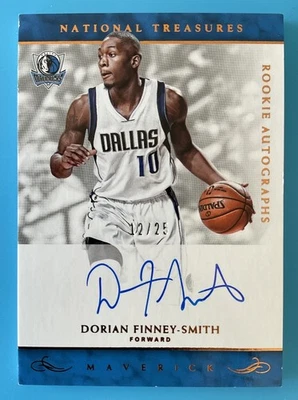 2016-17 Panini National Treasures #203 Dorian Finney-Smith RC Rookie Auto /25 - Image 1 of 2