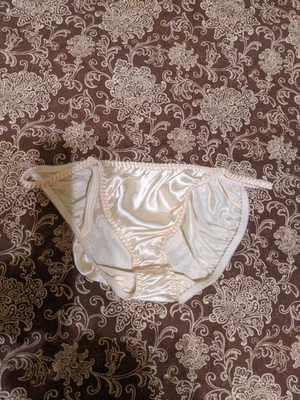 Vtg Satin String Bikini Panties Size XL - Image 1 of 4