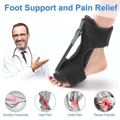 Plantar Fasciitis Night Splint Support Foot Drop Orthotics Ankle Brace Toe Pain - Image 1 of 4