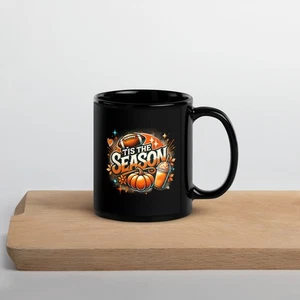 Tis The Season Pumpkin Coffee Mug Autumn Fall Vibes Ceramic Mug - Picture 1 of 7