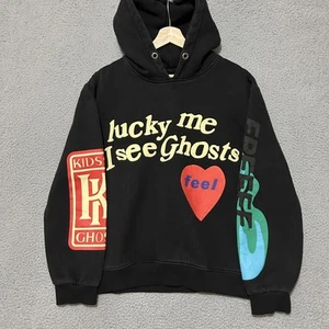 Lucky Me I See Ghosts Hoodie Herren M schwarz Camp Flog Gnaw Kid Cudi Kanye Nov 11 - Bild 1 von 9