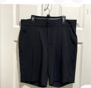 Bermudas Athleta Tribeca para mujer 10 negras ligeras activas de secado rápido 9” - Imagen 1 de 5