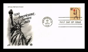 DR JIM STAMPS US COVER RUSH LAMP $1 AMERICANA SERIES FDC SCOTT 1610 ARTCRAFT - Picture 1 of 2