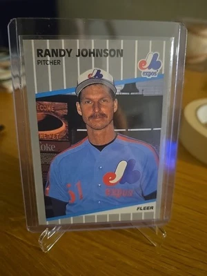 1989 Fleer - Randy Johnson #381 Marlboro Billboard Obscured (RC) - Image 1 of 4