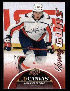 L60.288 - 2021-22 Upper Deck Canvas #C367 Aliaksei Protas YG - Bild 1 von 2