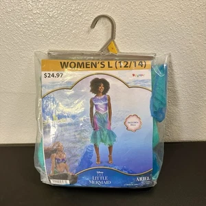 Disney Little Mermaid Ariel Size Lg (12-14) Women’s Halloween Costume - New - Picture 1 of 3