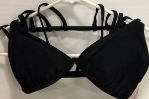 Xhilaration Women's Black Triangle Bikini Top - Picture 1 of 4