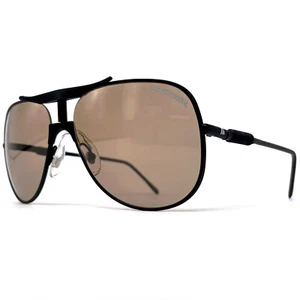 NOS vintage ALITALIA "PROFESSIONAL 560" sunglasses - 80's Italy - Black / Brown - Imagen 1 de 11