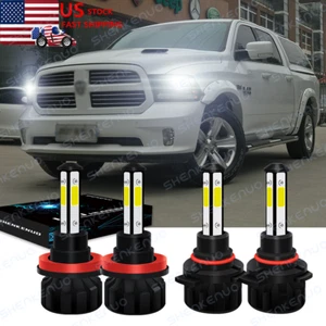 For 2012-2018 Dodge Ram 1500 2500 3500 Combo LED Headlights Hi/Lo Bulbs Kit - Imagen 1 de 12
