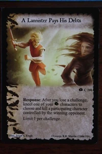 A Game of Thrones CCG - "A Lannister Pays His Debts" #C 200 - Picture 1 of 1
