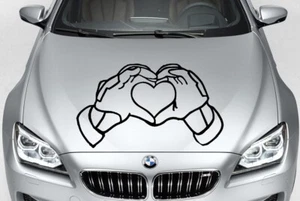 DEADPOOL HEART HANDS MARVEL COMICS SUPERHERO VINYL DECAL CAR TRUCK GUN TRIBAL - Picture 1 of 1