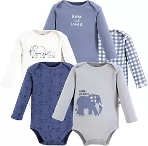 Unisex Baby Organic Cotton Long-Sleeve Bodysuits - Picture 1 of 12