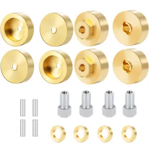 Brass Counterweight Balance Weight Wheel Hubs Combiner Set For 1/24 RC Car Parts - Picture 1 of 13