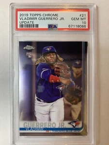 Vladimir Guerrero Jr. 2019 Topps Chrome Update Rookie Card PSA 10 #21 - Picture 1 of 2