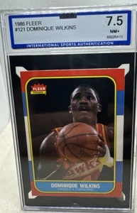 1986 fleer basketball ISA 7.5 #121 Dominique Wilkins rookie card - Picture 1 of 2