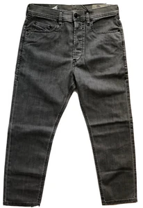 Jeans Diesel Rhial Uomo Denim 0681D Grigio Slim Carota Skinny Cropped - Foto 1 di 12