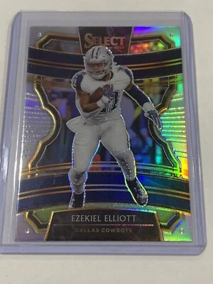 2019 Ezekiel Elliott Select Concourse Level Silver Prizm Card - Image 1 of 2