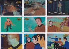 STAR TREK THE ANIMATED ADVENTURES SERIES KIRK LENTICULAR SET K1-K9 (9) CONDITION