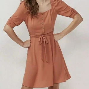 Neu mit Etikett LC by Lauren Conrad Aragon Bauernkleid mit Puffärmeln Damen S L - Bild 1 von 4