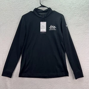 Nike Dri-Fit Women's Black 1/4 Zip Long Sleeve Golf Academy Activewear Shirt M - Picture 1 of 8