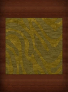 Green Swirls Lines Stripes Transitional Area Rug Animal Print DV2 - Picture 1 of 12
