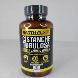 Earth Elixir Cistanche Tubulosa 400 mg 180 Capsules Mood Lean Muscle Wellness - Picture 1 of 8