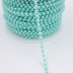 Round Flatback Pearl Bead Chain Necklace Bracelet Chains Jewelry Findings 5meter - Picture 1 of 25