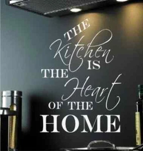 KITCHEN is the HEART of the HOME cotización arte pared calcomanía UK RUI86 - Imagen 1 de 6