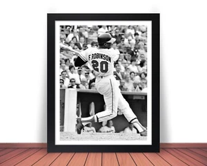 Framed FRANK ROBINSON Photo Picture BALTIMORE ORIOLES - 8x10 or 11x14 (W1) - Picture 1 of 10