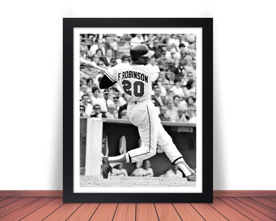 Framed FRANK ROBINSON Photo Picture BALTIMORE ORIOLES - 8x10 or 11x14 (W1) - Image 1 of 4