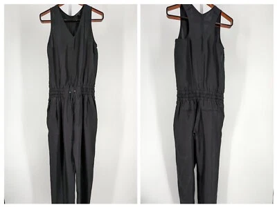 Mono paracaídas Rag Bone negro seda cintura elástica mínima ocio atletismo 0 EE. UU. Foto 1 de 4