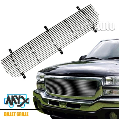 Fits 03-06 GMC Sierra 1500/2500HD/3500 03-04 2500 Main Upper Billet Grille Grill Foto 1 de 4