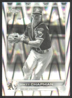 2022 Topps Chrome Sonic Black White RayWave Refractor Matt Chapman #168 - Image 1 of 2