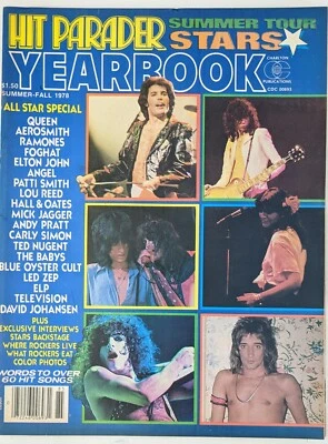 Hit Parader Magazine Yearbook Summer 1978 Stones, KISS, Queen, Zeppelin, Angel - Image 1 of 4