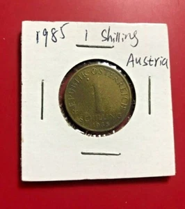 1985 ONE SCHILLING AUSTRIA COIN - NICE WORLD COIN BEAUTIFUL COLOR !!! - Picture 1 of 2