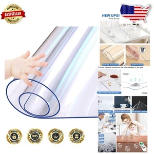 Customizable Clear PVC Table Protector Mat - 40 x 96 Inch, Versatile Use - Picture 1 of 9