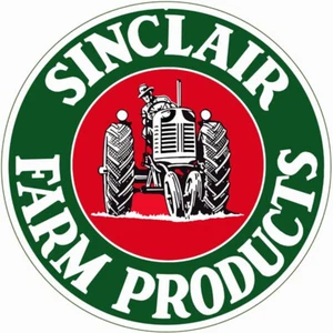 SINCLAIR FARM PRODUCTS 18" ROUND HEAVY DUTY USA MADE METAL ADVERTISING SIGN - Picture 1 of 1
