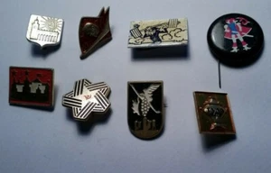 8 Anstecker wohl UDSSR Sowjetunion Ostblock Kommunisten - Bild 1 von 4