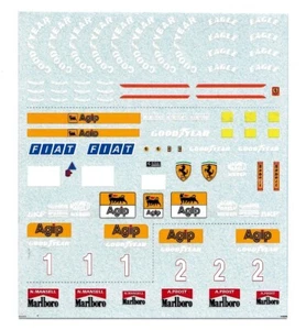 Decal 1/24 Ferrari 641-2 F1 1990 Prost Mansell Cartograf - Foto 1 di 1