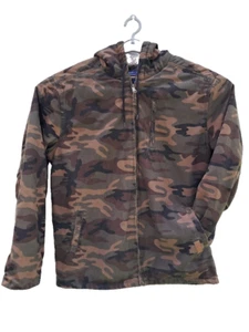 Bass Creek Outfitters Herren Canvas Thermo Sherpa gefüttert Camo Mantel Hoodie Jacke L - Bild 1 von 11