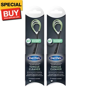 Tongue Cleaner, Fresh Mint, Removes Bad Breath, 2 Pack - Picture 1 of 9