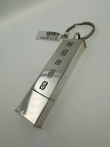 Portachiavi unità flash argento sterling 30 GB. Caratteristica segno distintivo. Prezzo consigliato £ 215,00 - Foto 1 di 9
