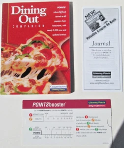 Weight Watchers WW Winning Points tool Set Booster Slide Dining Out Book Journal - Picture 1 of 7