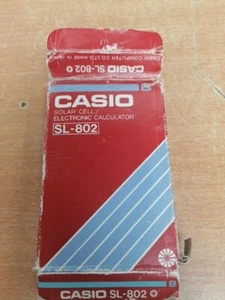 VINTAGE Casio SL-802 A Solar Folding Electronic Calculator - Black - Unit Only - Bild 1 von 10