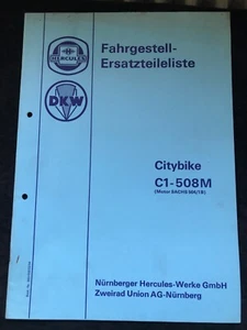 Lista ricambi Hercules DKW Citybike C1 508M - Foto 1 di 1