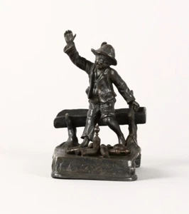 WMF Britannia Accesorio de Escritorio Figura (¿Tarjeta de Llamada?) Bolos jugando para niño - Imagen 1 de 5
