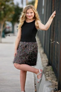 ❤️ Girls 16 Holiday Designer NEW Zoe Ltd Rainbow Sparkles Party Dress $300 ❤️ - Picture 1 of 4
